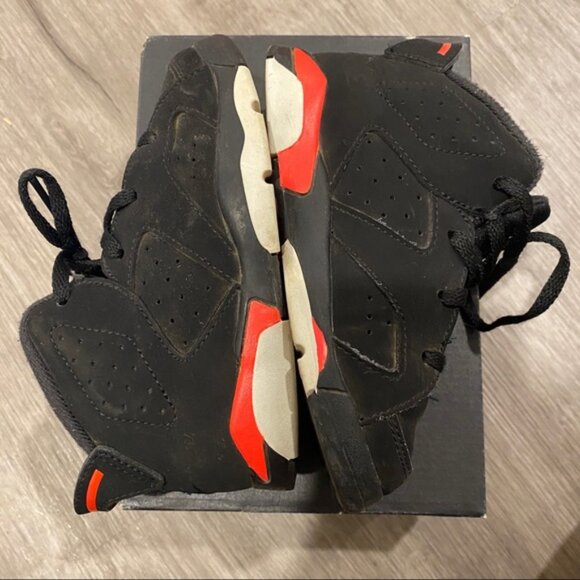 Nike Jordan VI 6 Retro Black Infrared TD Toddler Size 9C - Picture 2 of 5